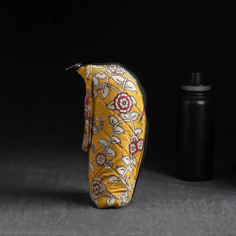 Yellow - Handmade 1L Water Bottle Cover 23 made by Itokri