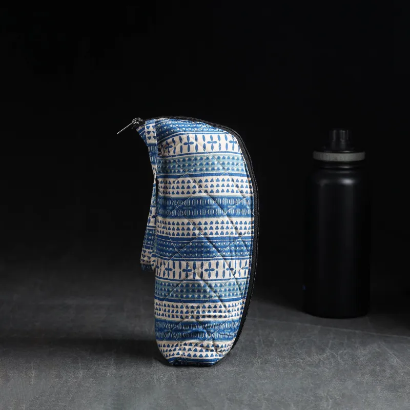 Blue - Handmade 1L Water Bottle Cover 21 made by Itokri