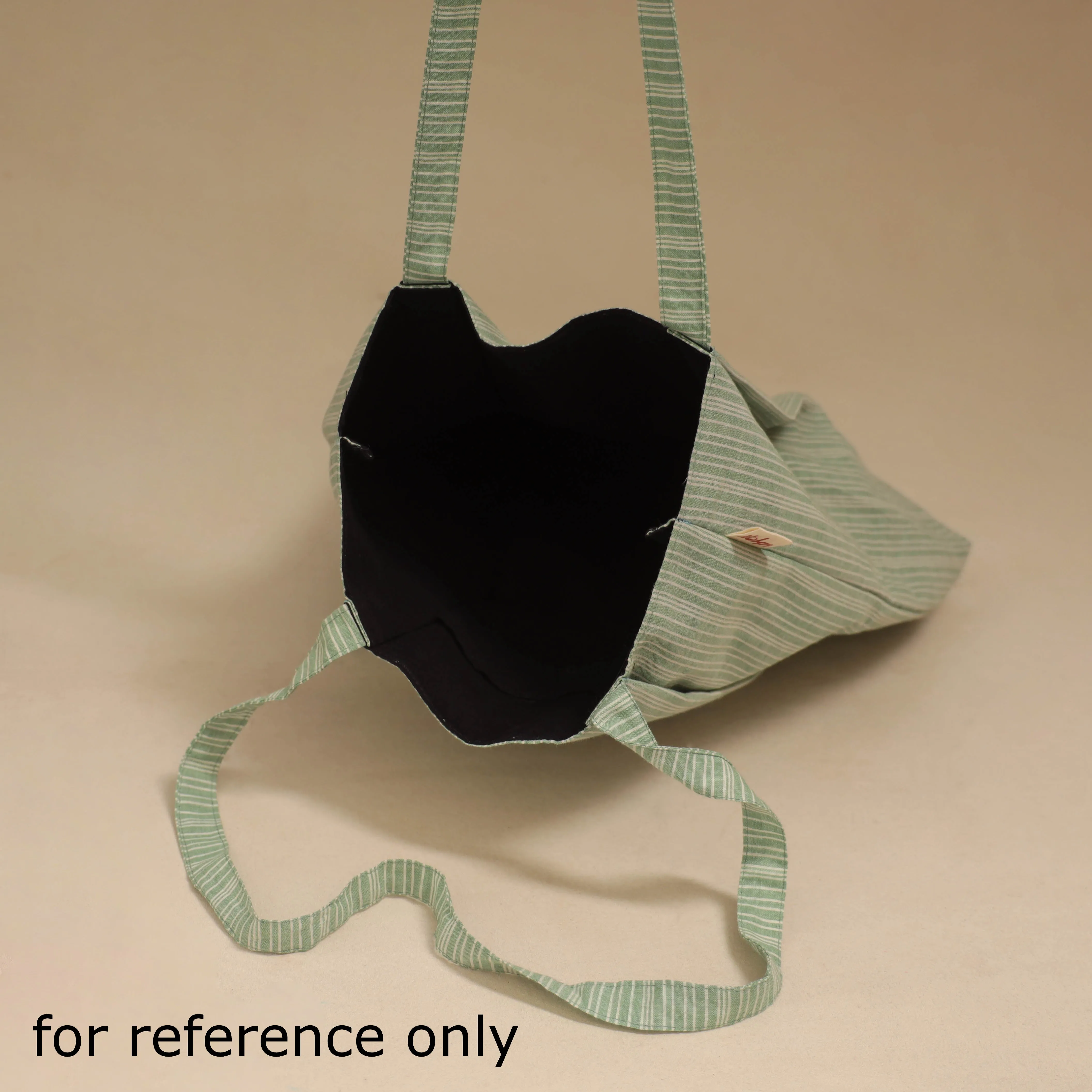 Black - Handcrafted Fabric Jhola Bag 38 sold by Itokri product image thumbnail 3