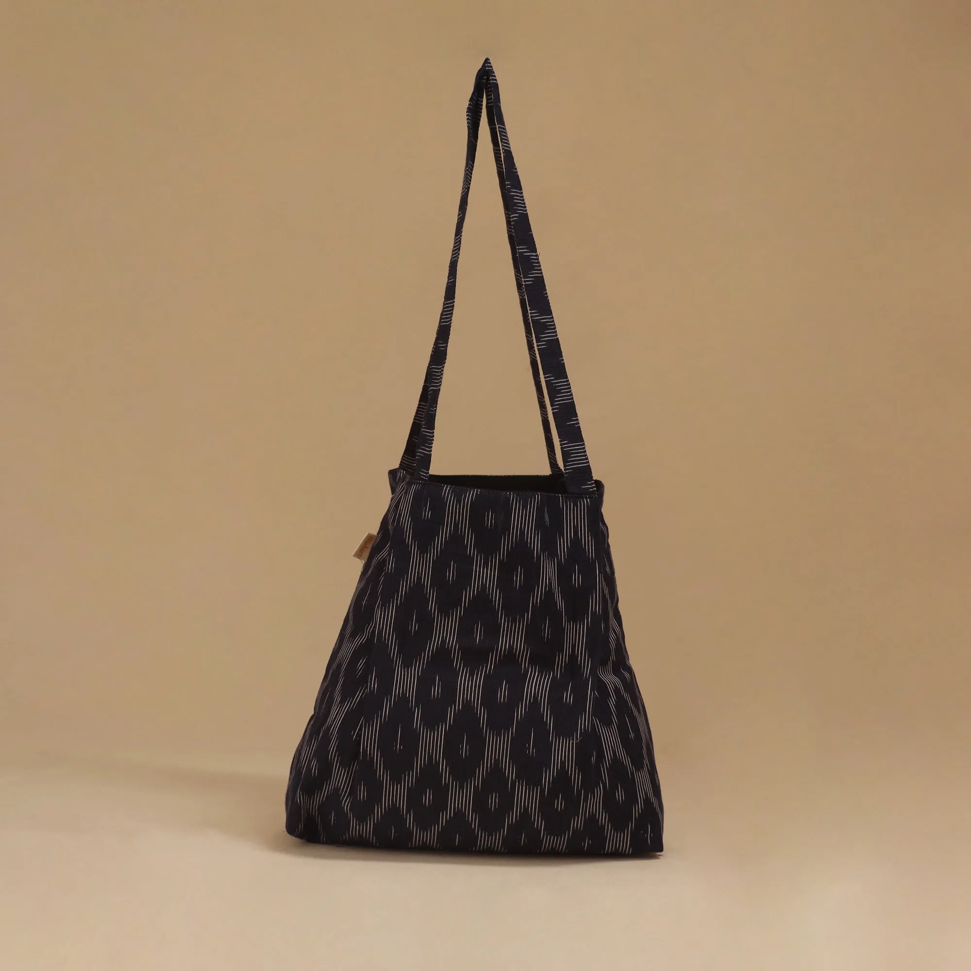 Black - Handcrafted Fabric Jhola Bag 38 sold by Itokri product image thumbnail 2