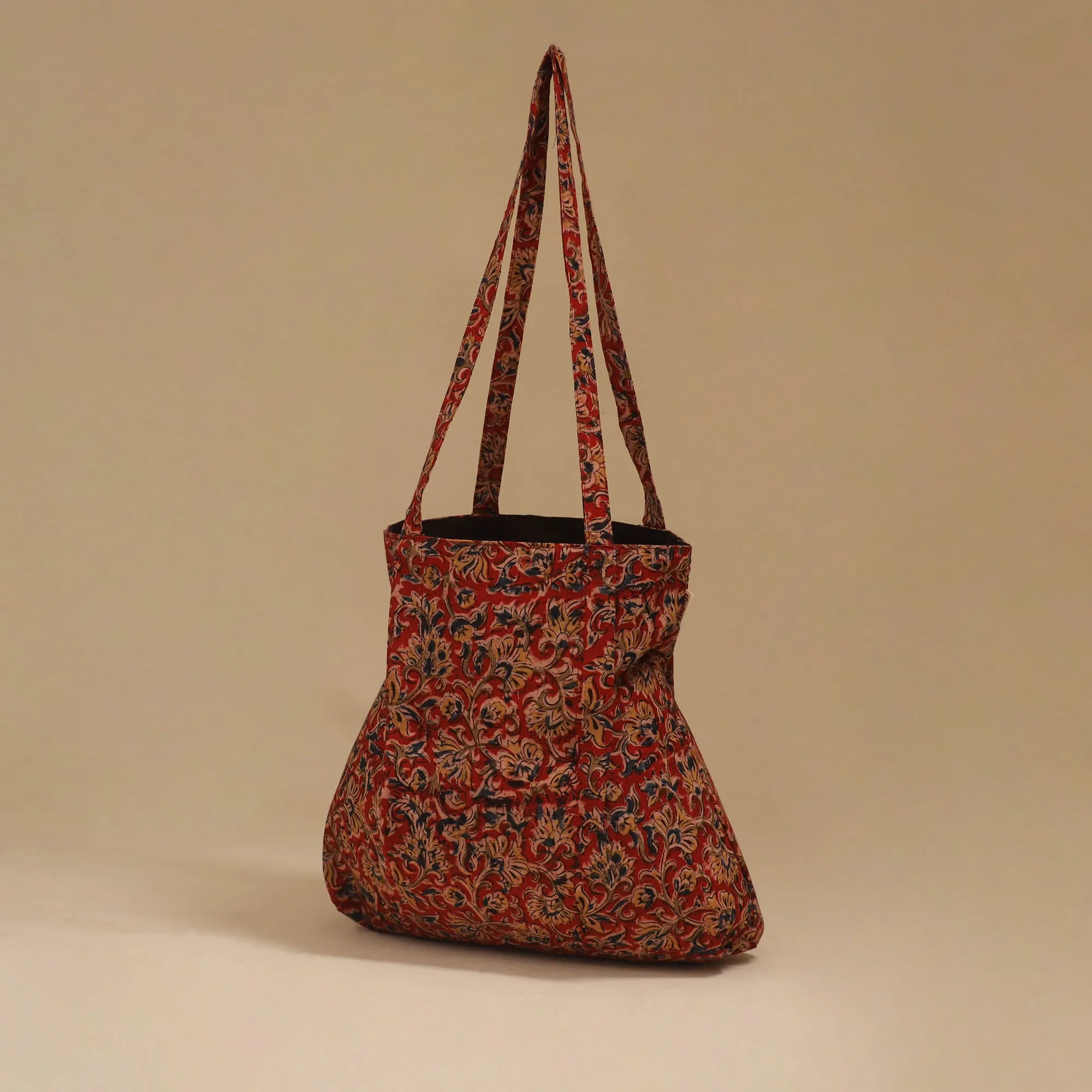 Red - Handcrafted Fabric Jhola Bag 20 sold by Itokri product image thumbnail 2