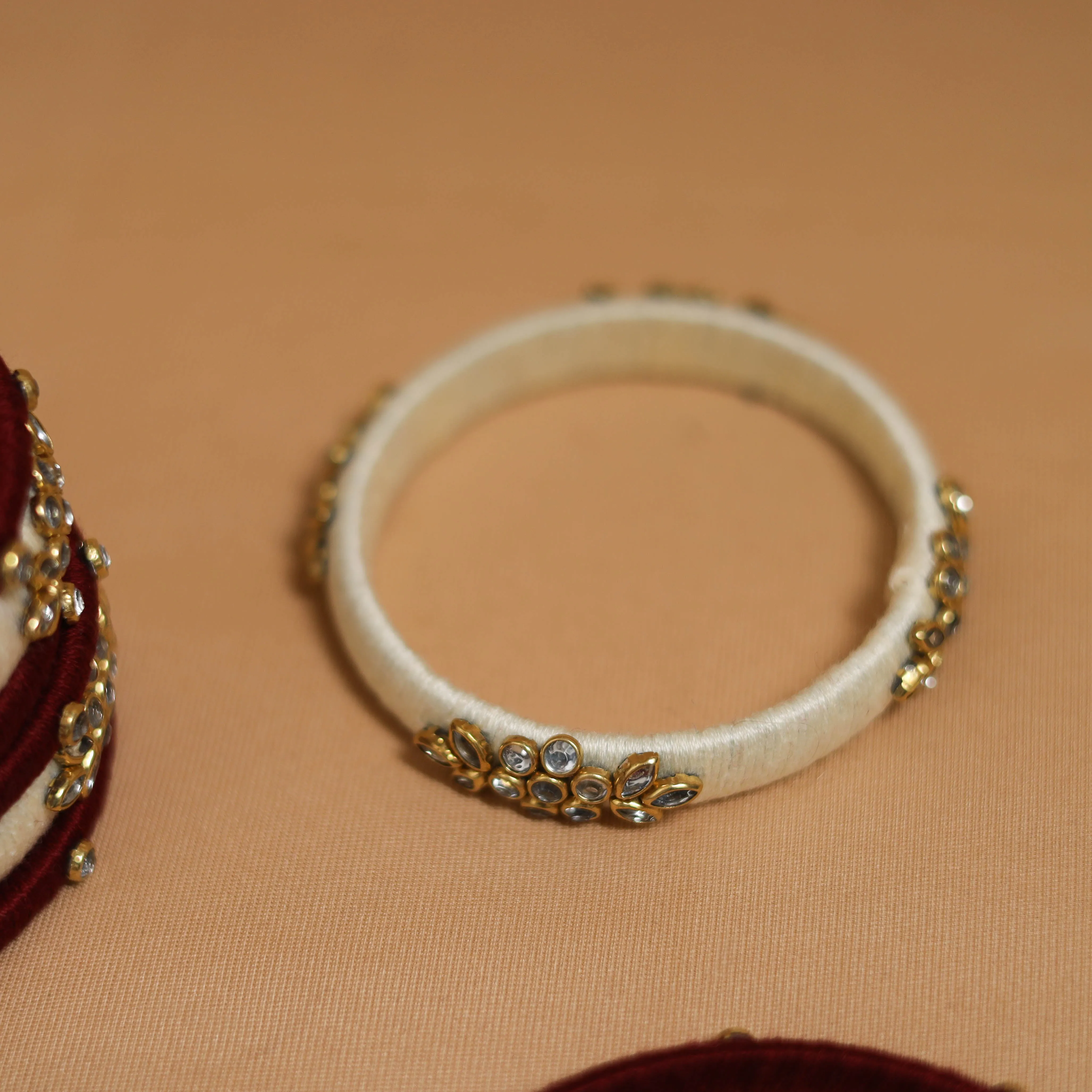 Thread Kundan Work Handmade Bangle Set 17 sold by Itokri product image thumbnail 5