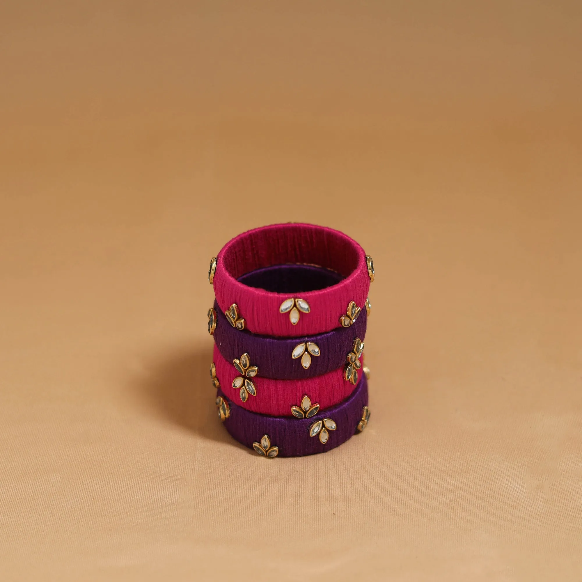 Thread Kundan Work Handmade Bangle SO4 (Size - 2-4) 15 sold by Itokri