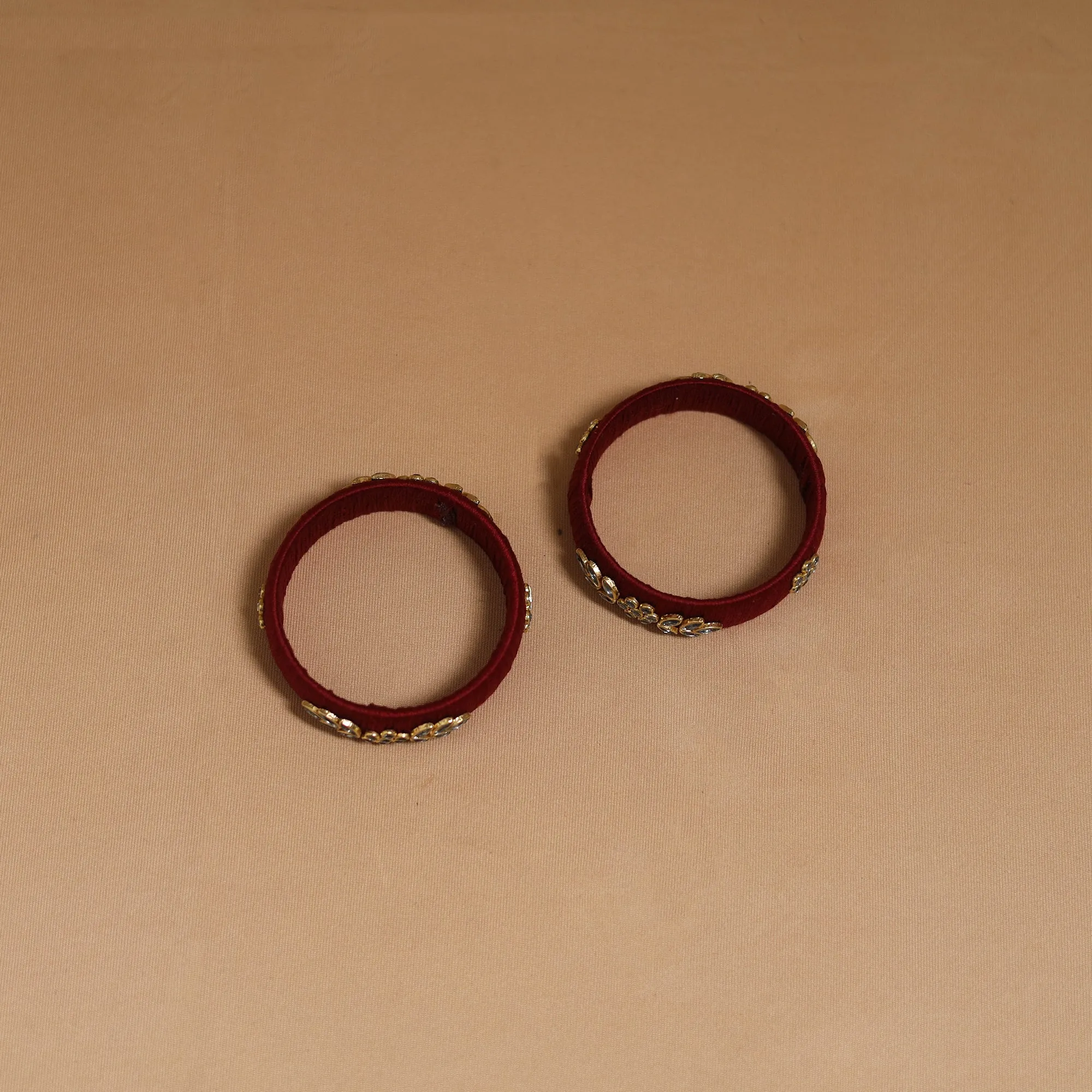 Thread Kundan Work Handmade Bangle SO2 (Size - 2-6) 08 sold by Itokri product image thumbnail 2