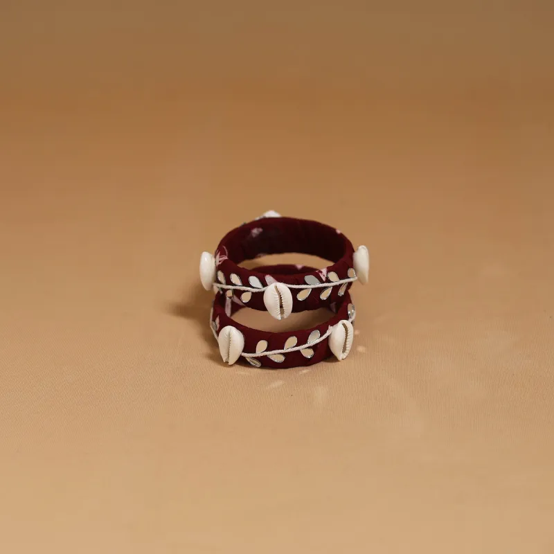 Fabart Mirror Shell Work Handmade Bangle SO2 (Size - 2-8) 06 made by Itokri