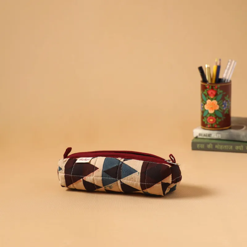 Handcrafted Quilted Pencil Pouch 08 sold by Itokri