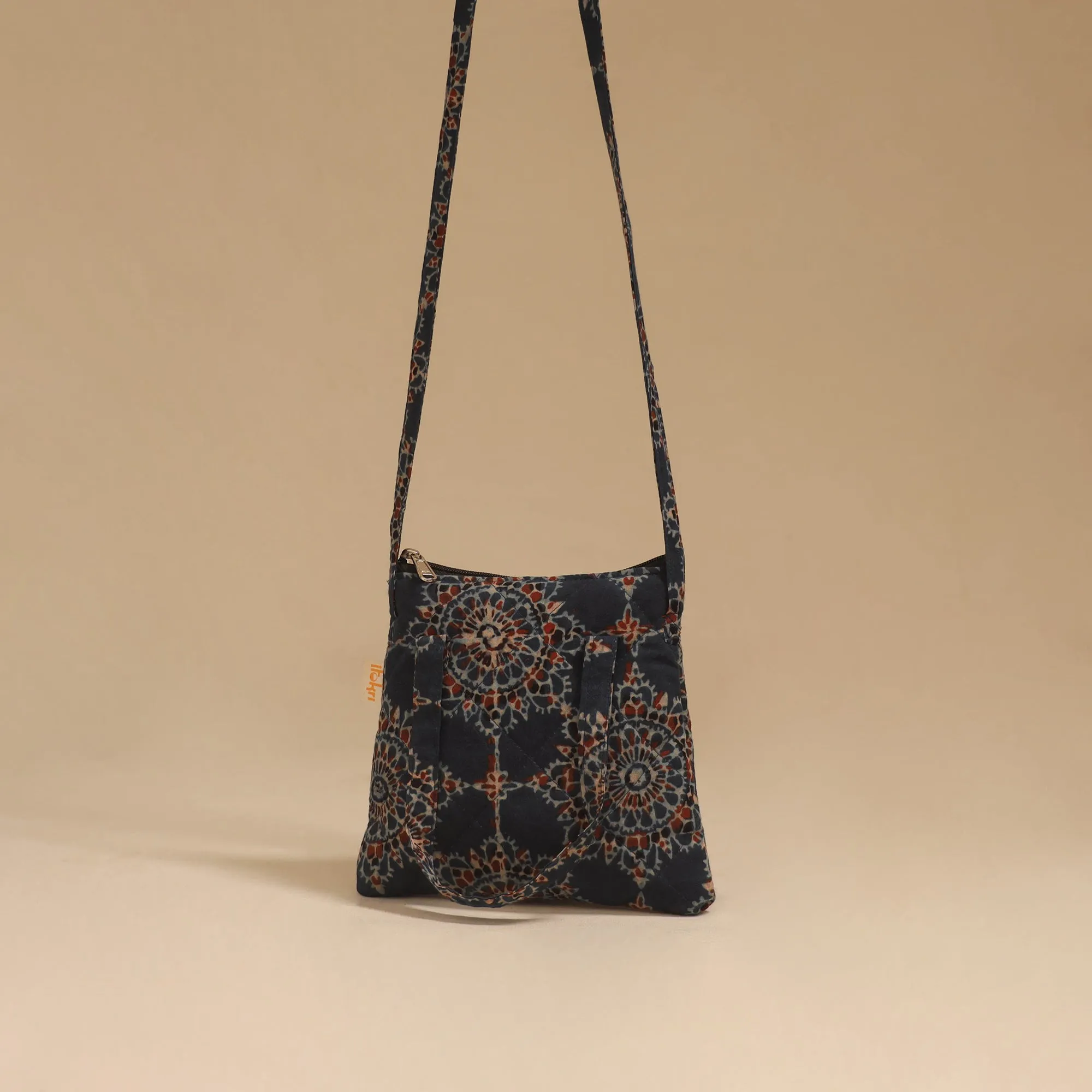 Blue - Handcrafted Quilted Sling Bag 44 sold by Itokri product image thumbnail 3