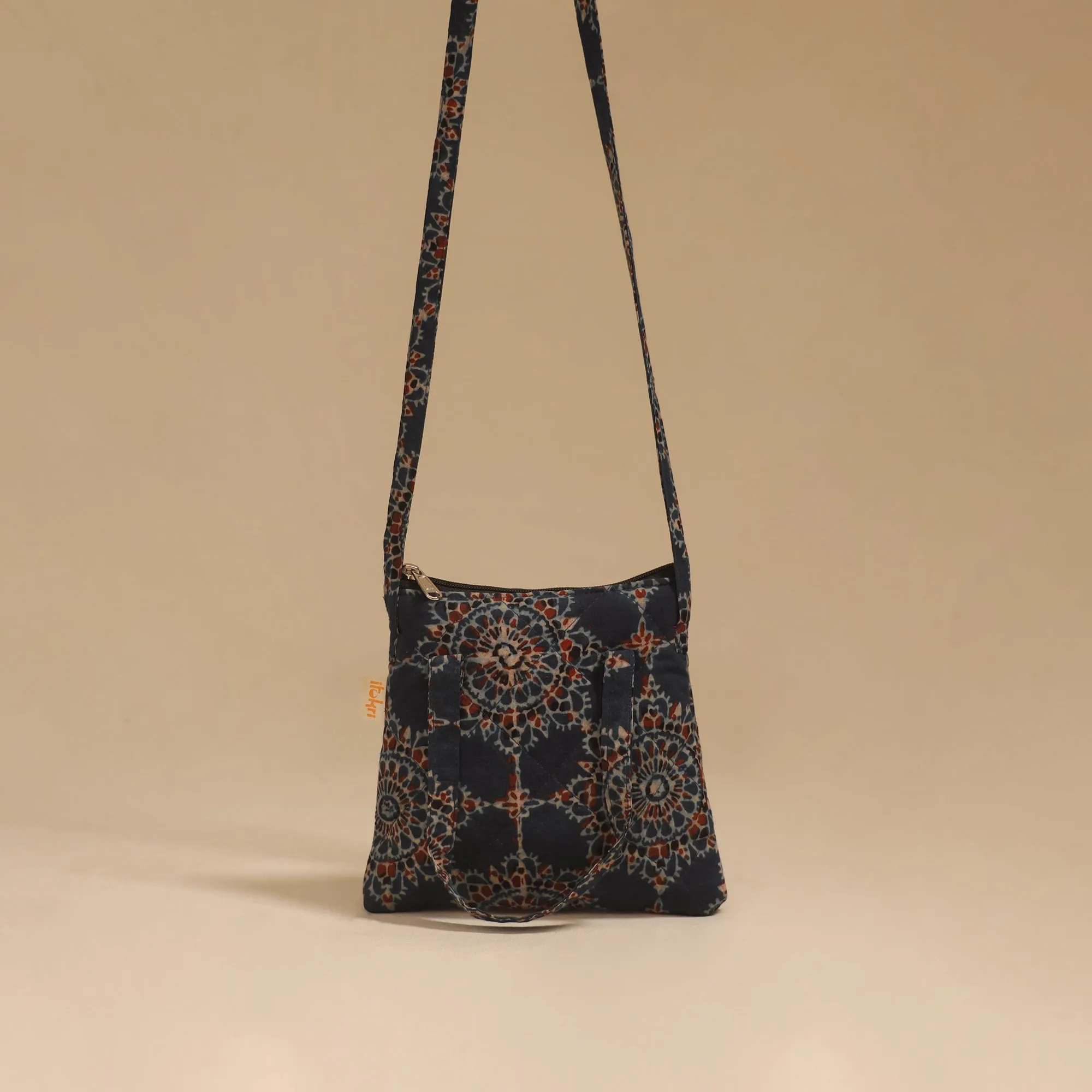 Blue - Handcrafted Quilted Sling Bag 44 sold by Itokri product image thumbnail 2