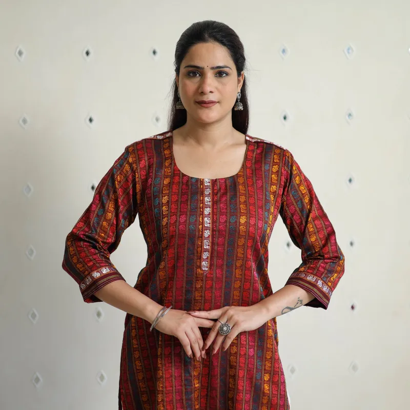 Multicolor - Traditional Cotton Khun Straight Kurta for Women 05 sold by Itokri