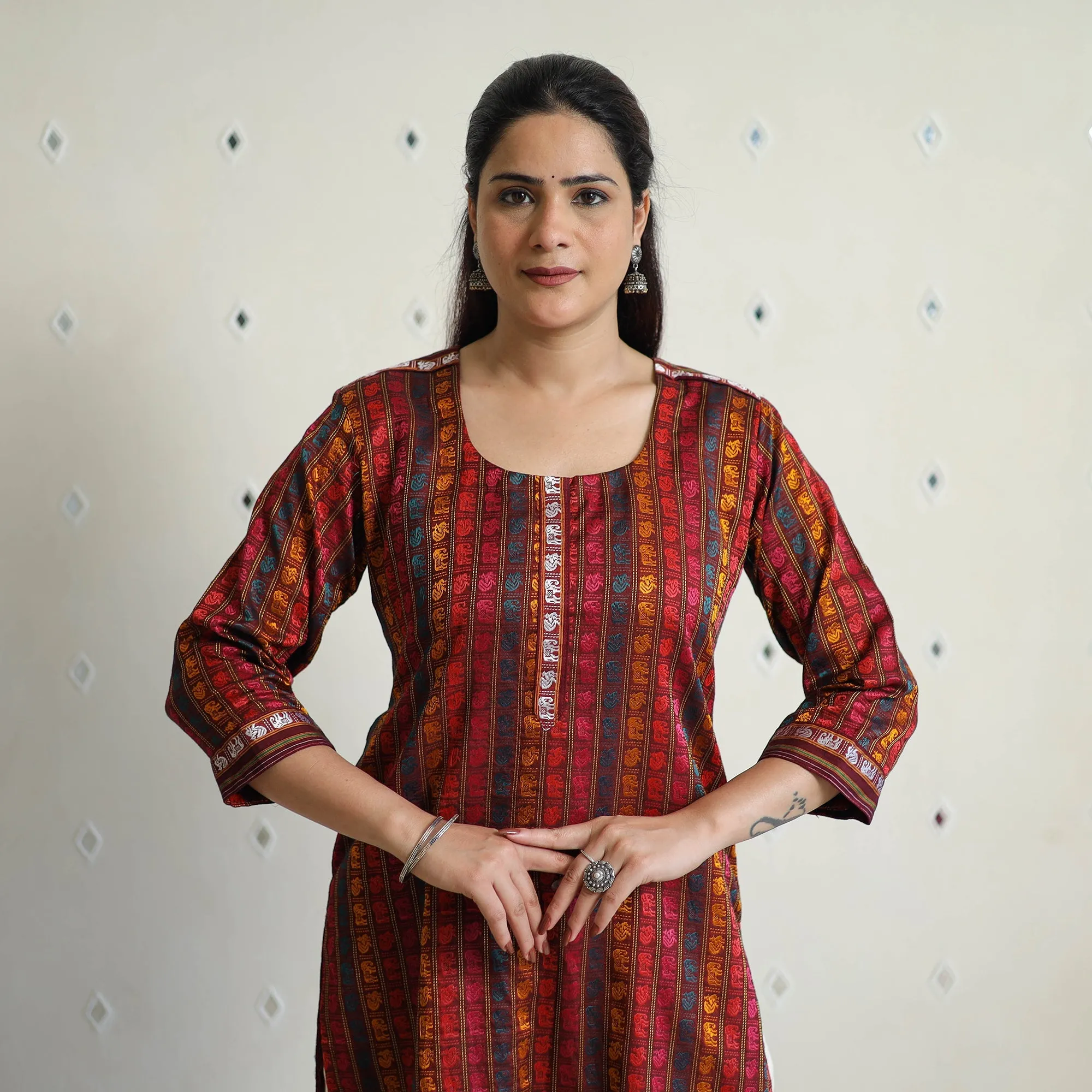 Multicolor - Traditional Cotton Khun Straight Kurta for Women 05 sold by Itokri