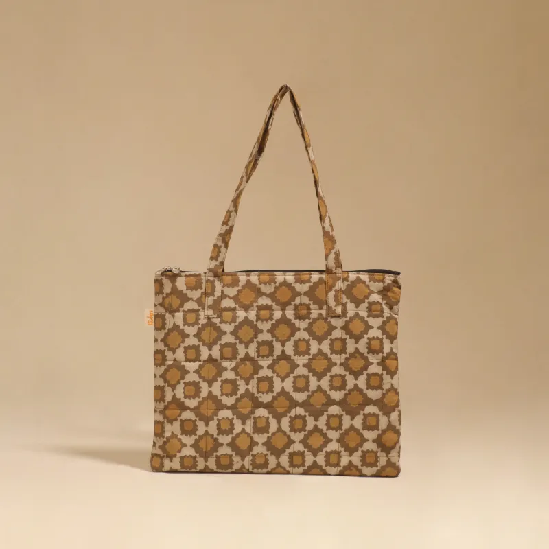 Brown - Handcrafted Quilted Handbag 36 sold by Itokri