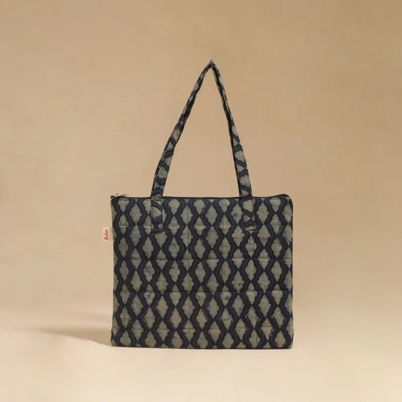 Blue - Handcrafted Quilted Handbag 29 made by Itokri