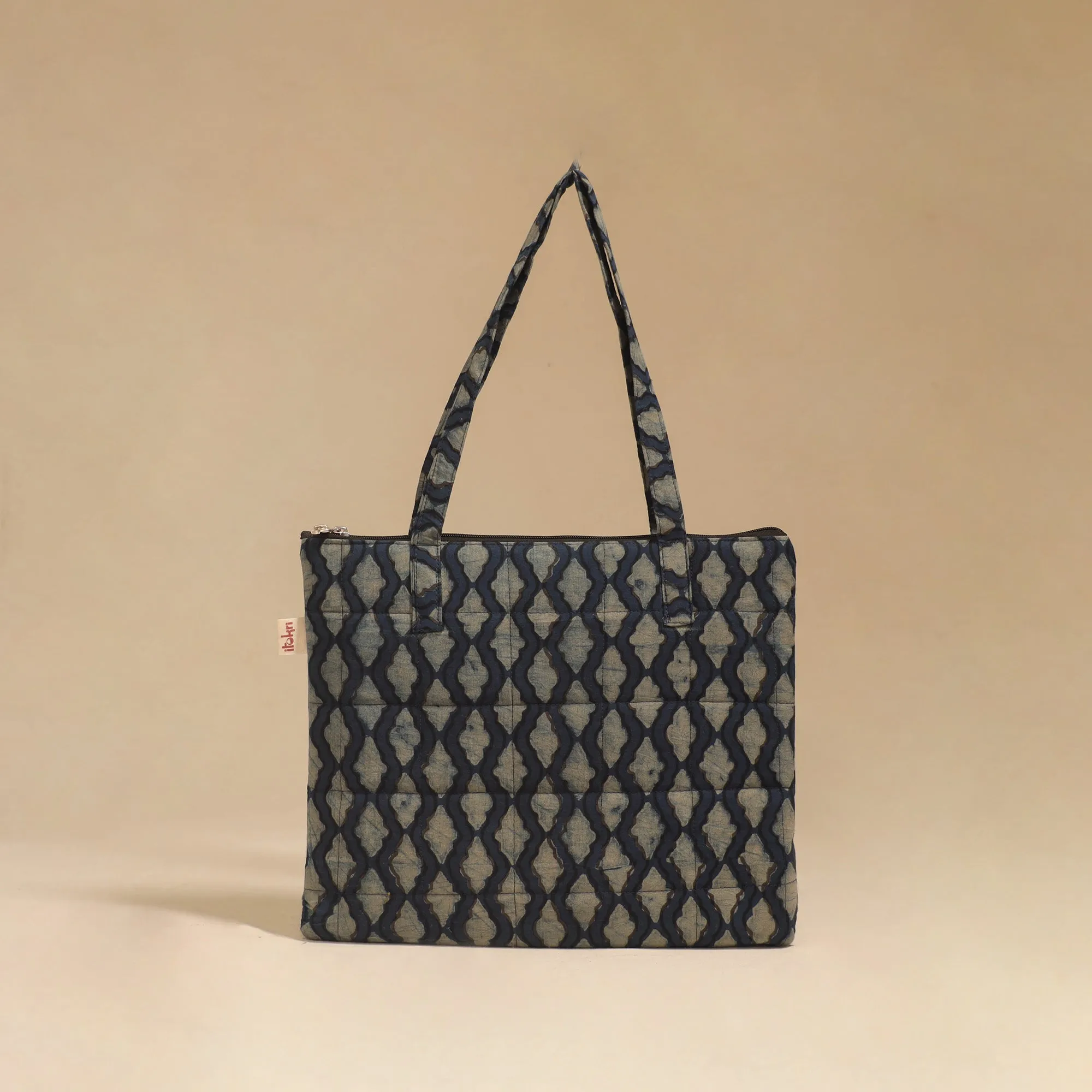 Blue - Handcrafted Quilted Handbag 29 sold by Itokri