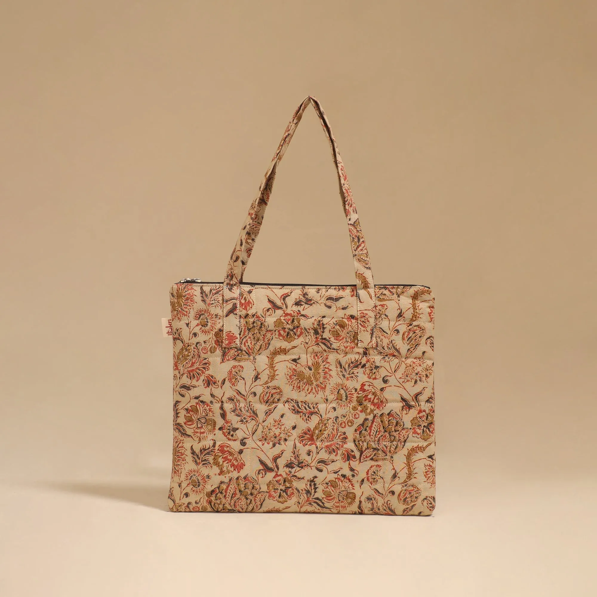 Beige - Handcrafted Quilted Handbag 22 sold by Itokri