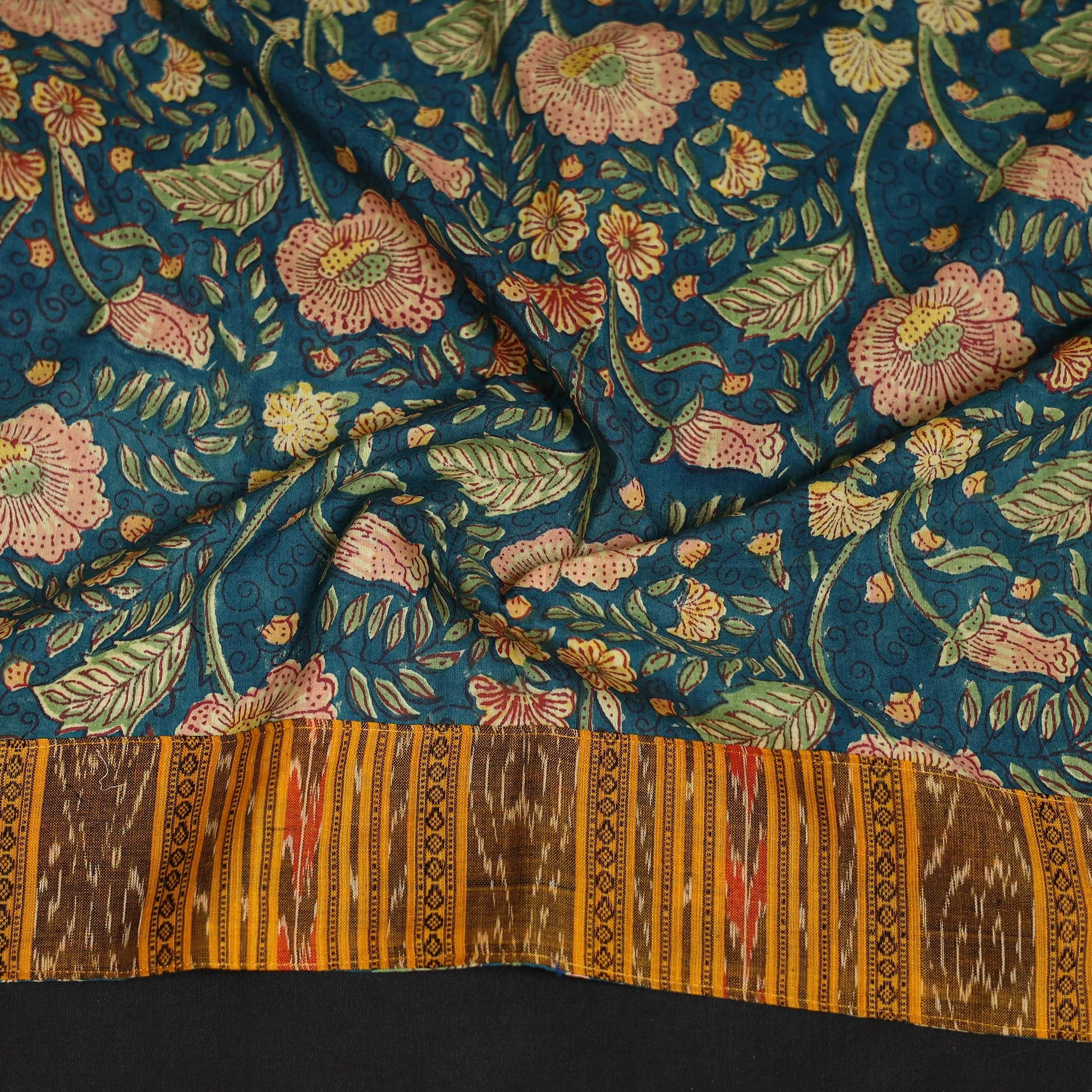 Blue - Block Print Cotton Sanganeri Blouse Piece 30 sold by Itokri product image thumbnail 3