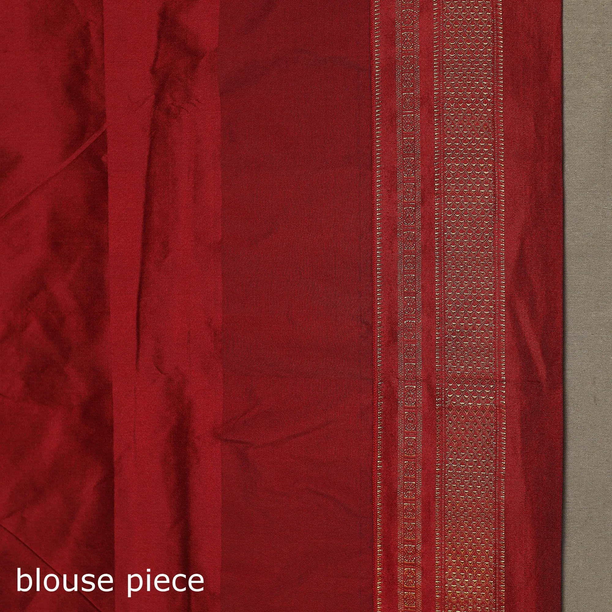 Beige - Mercerized Cotton Gadwal Ilkal Saree with Temple Zari Border 03 sold by Itokri product image thumbnail 5