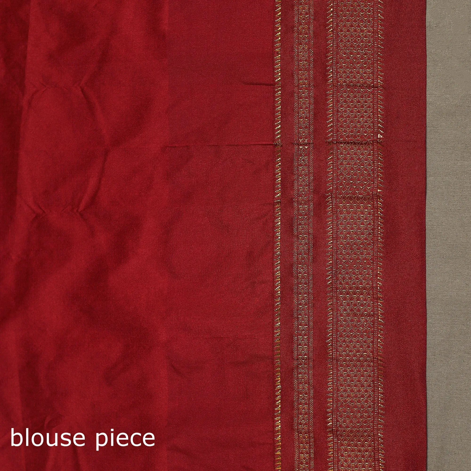 Beige - Mercerized Cotton Gadwal Ilkal Saree with Temple Zari Border 05 sold by Itokri product image thumbnail 5