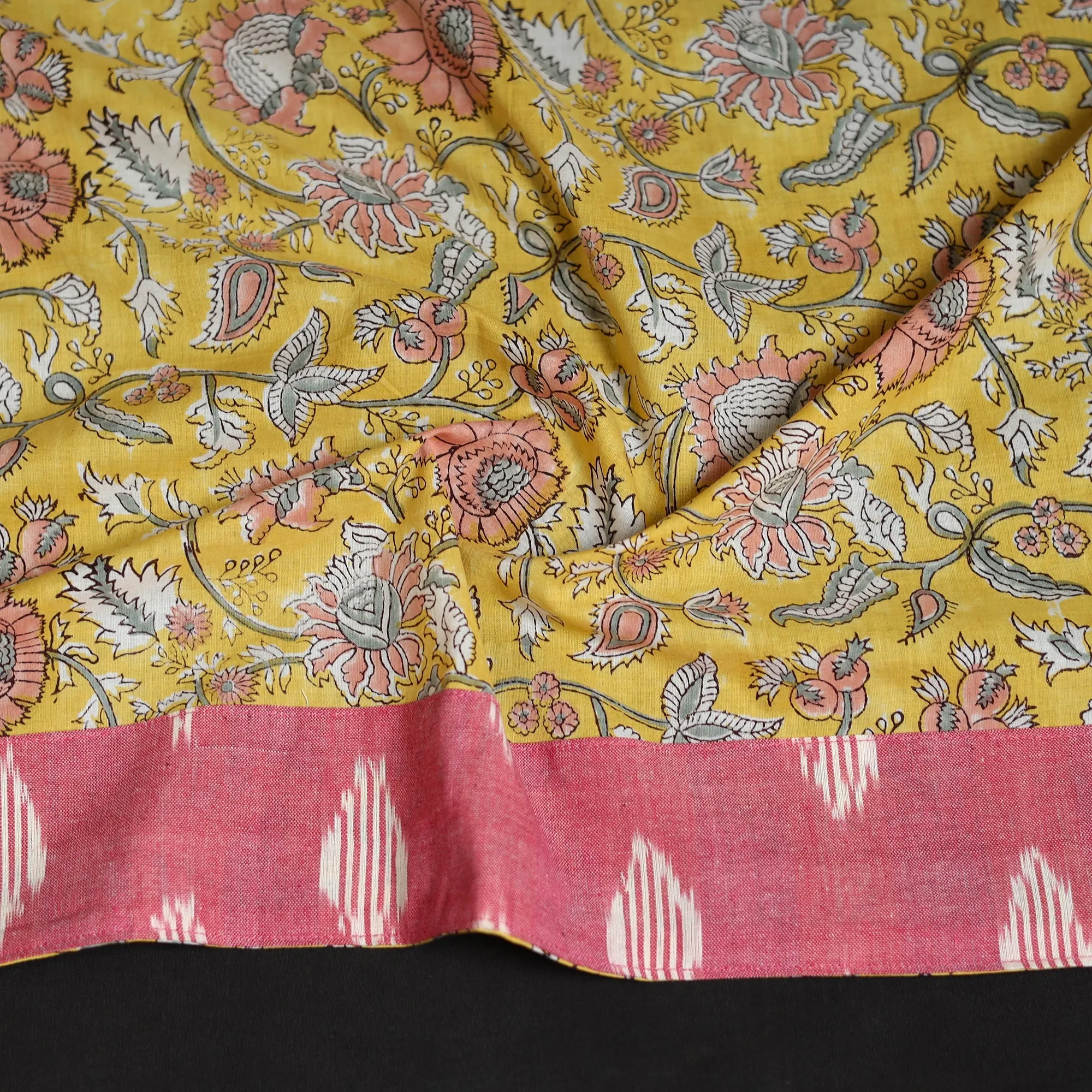 Yellow - Block Print Cotton Sanganeri Blouse Piece 11 sold by Itokri product image thumbnail 3
