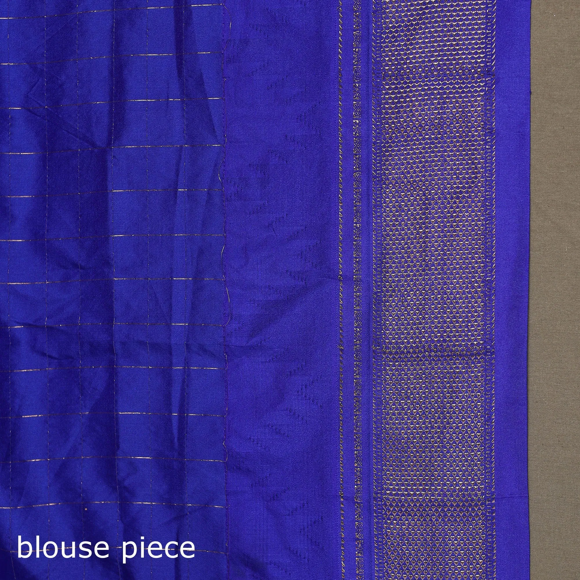 Orange - Mercerized Cotton Gadwal Checks Ilkal Saree with Temple Zari Border 12 sold by Itokri product image thumbnail 5