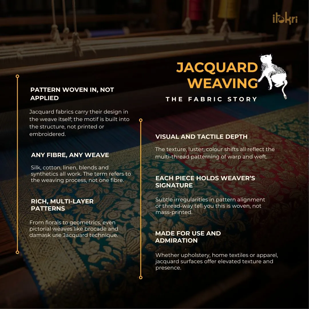 White - Prewashed Cotton Jacquard Fabric 18 sold by Itokri product image thumbnail 4