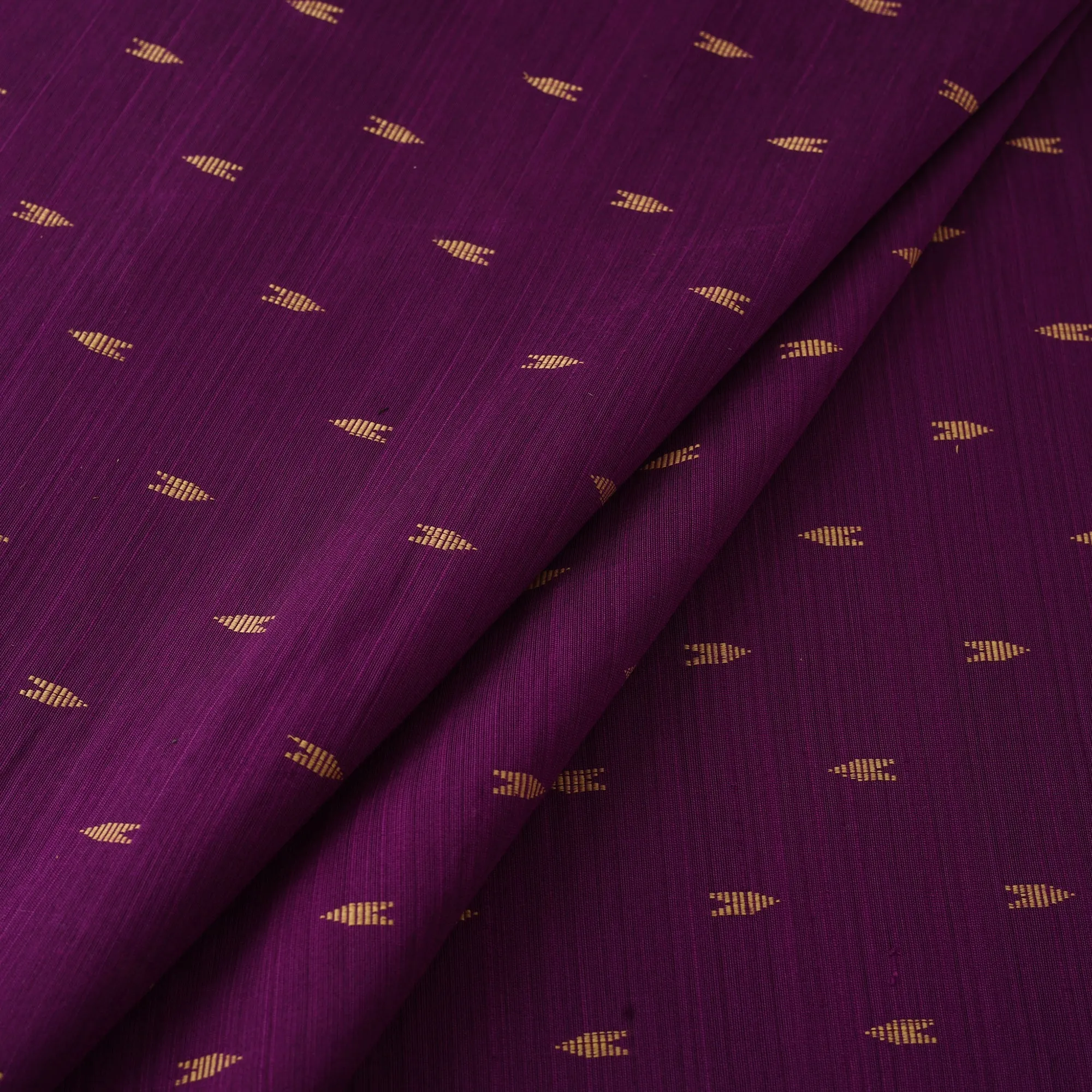 Purple - Spun Dupion Viscose Silk Buti Fabric 04 sold by Itokri product image thumbnail 2