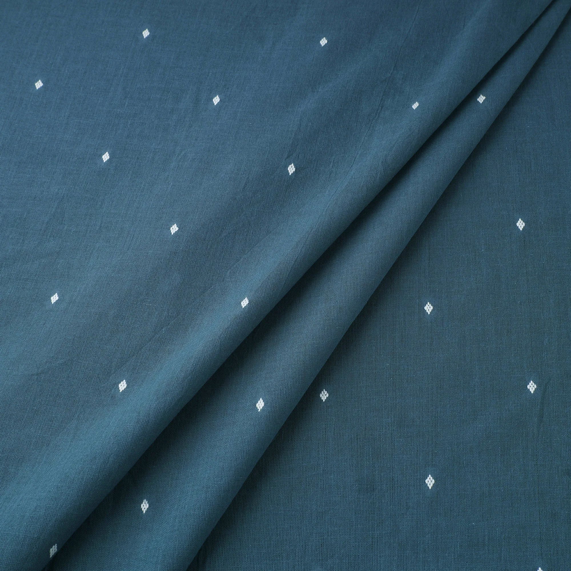 Blue - Prewashed Cotton Jacquard Fabric 30 sold by Itokri product image thumbnail 2