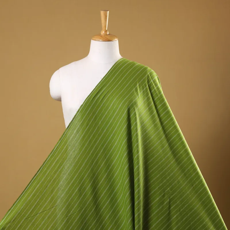 Green - Prewashed Cotton Jacquard Fabric 07 made by Itokri