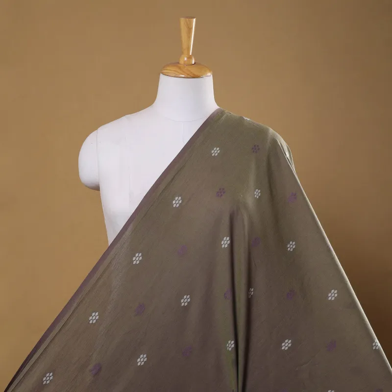 Brown - Prewashed Cotton Jacquard Fabric 32 made by Itokri