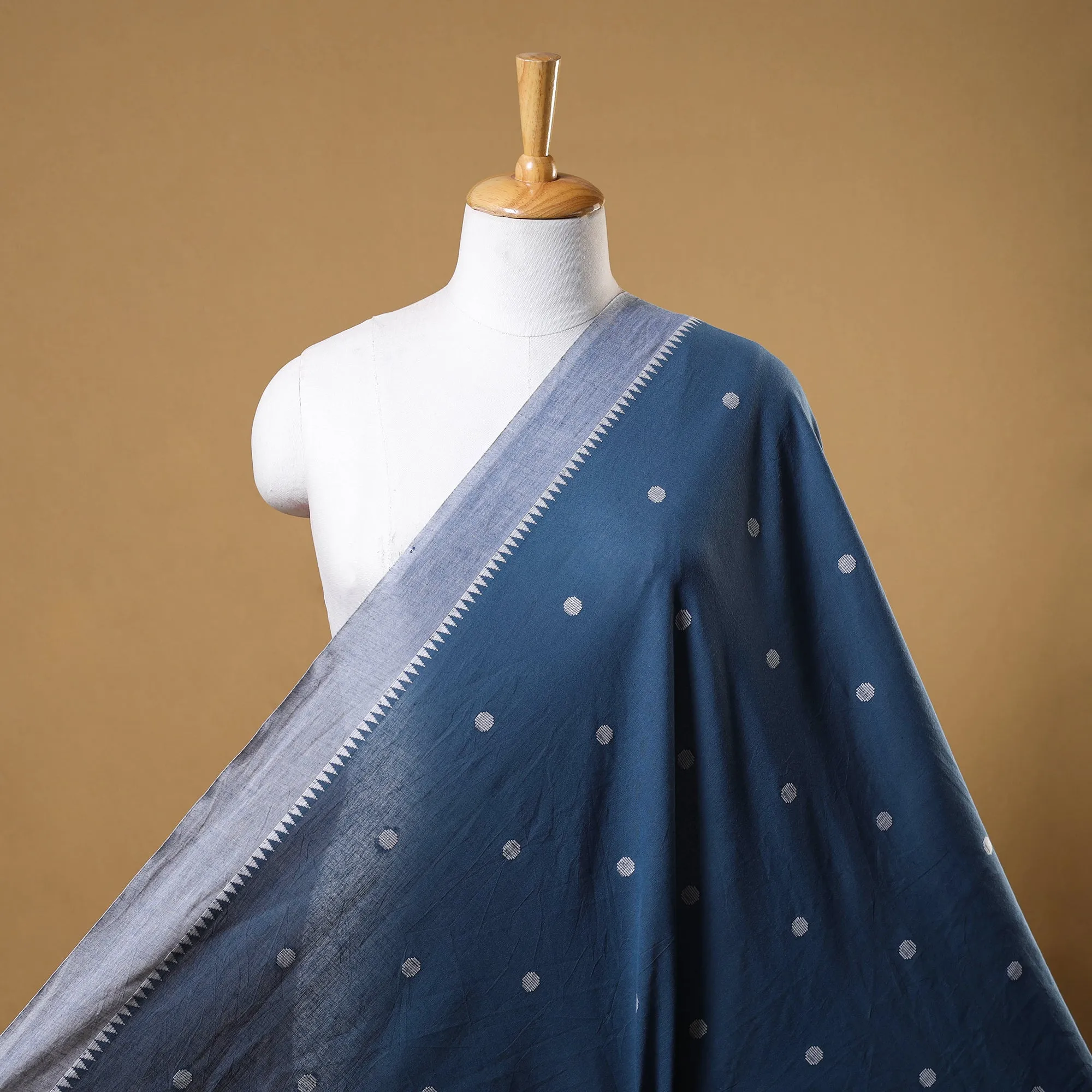 Blue - Prewashed Cotton Jacquard Fabric 08 sold by Itokri product image thumbnail 2