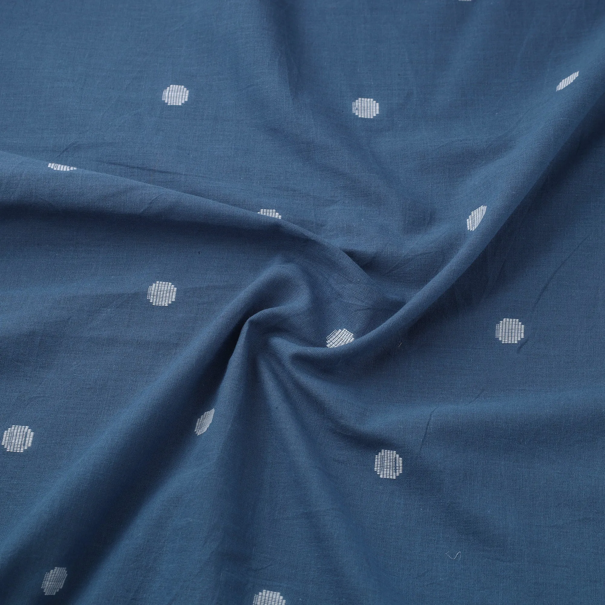Blue - Prewashed Cotton Jacquard Fabric 08 sold by Itokri product image thumbnail 3