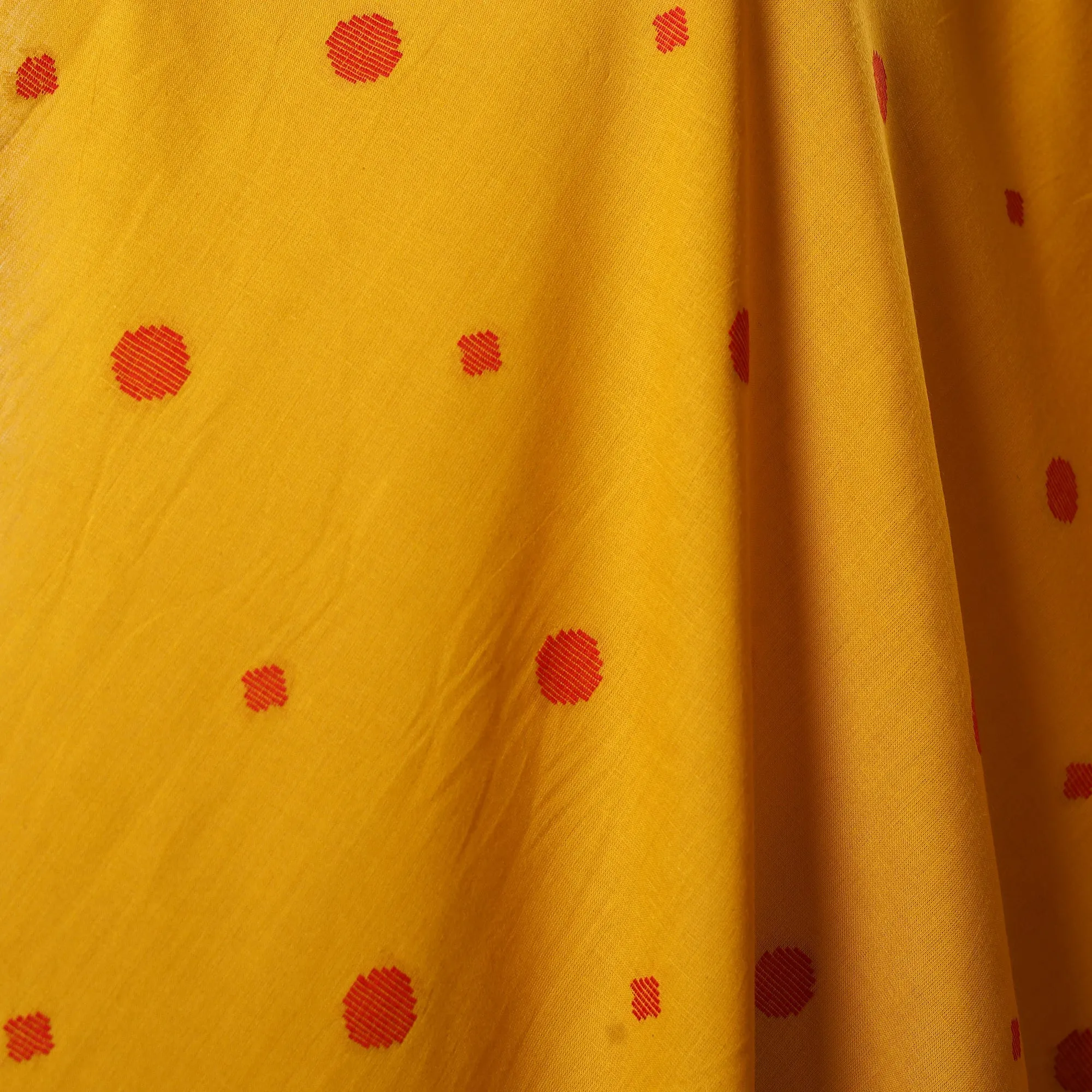 Yellow - Prewashed Cotton Jacquard Weave Fabric 05 sold by Itokri product image thumbnail 3