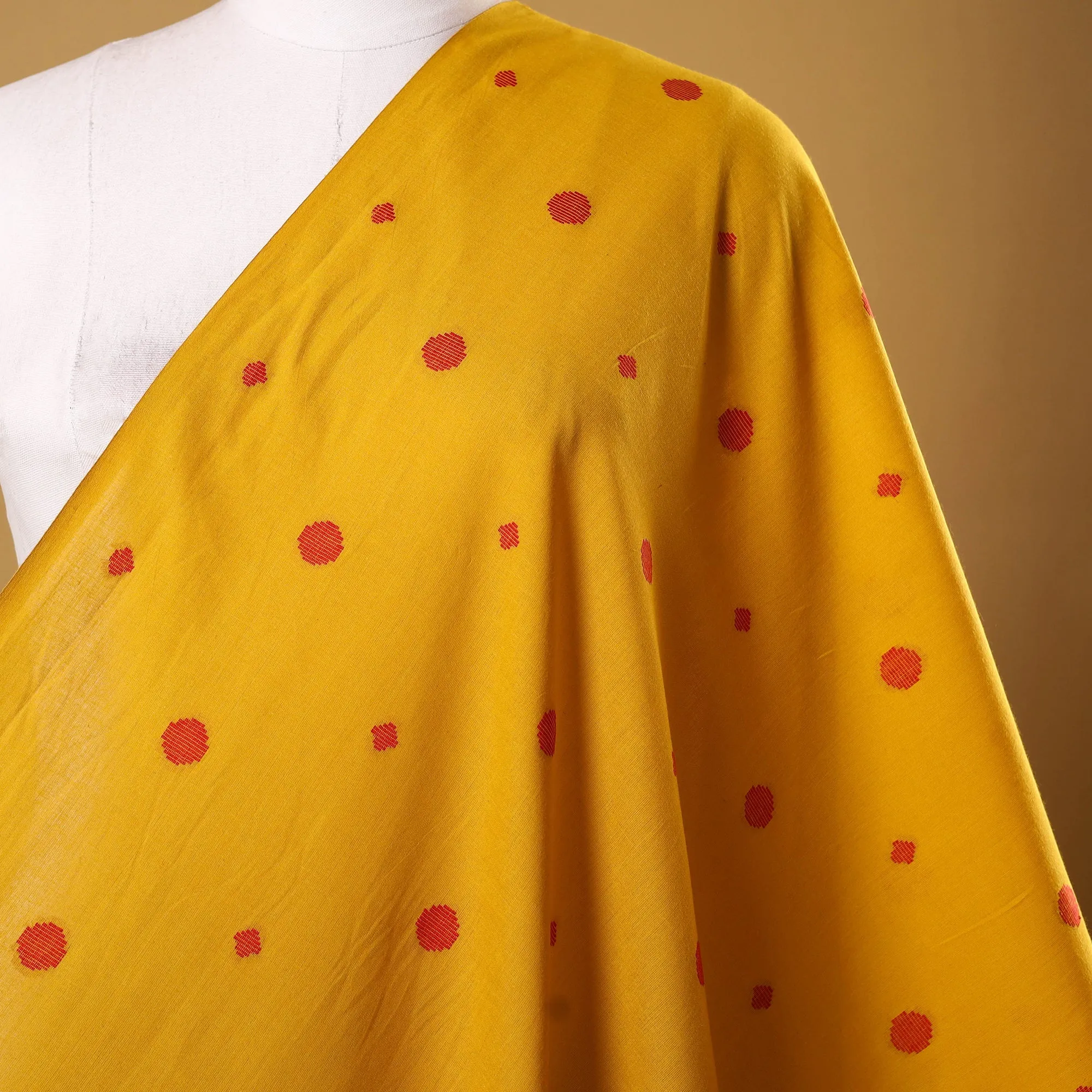 Yellow - Prewashed Cotton Jacquard Weave Fabric 05 sold by Itokri product image thumbnail 2