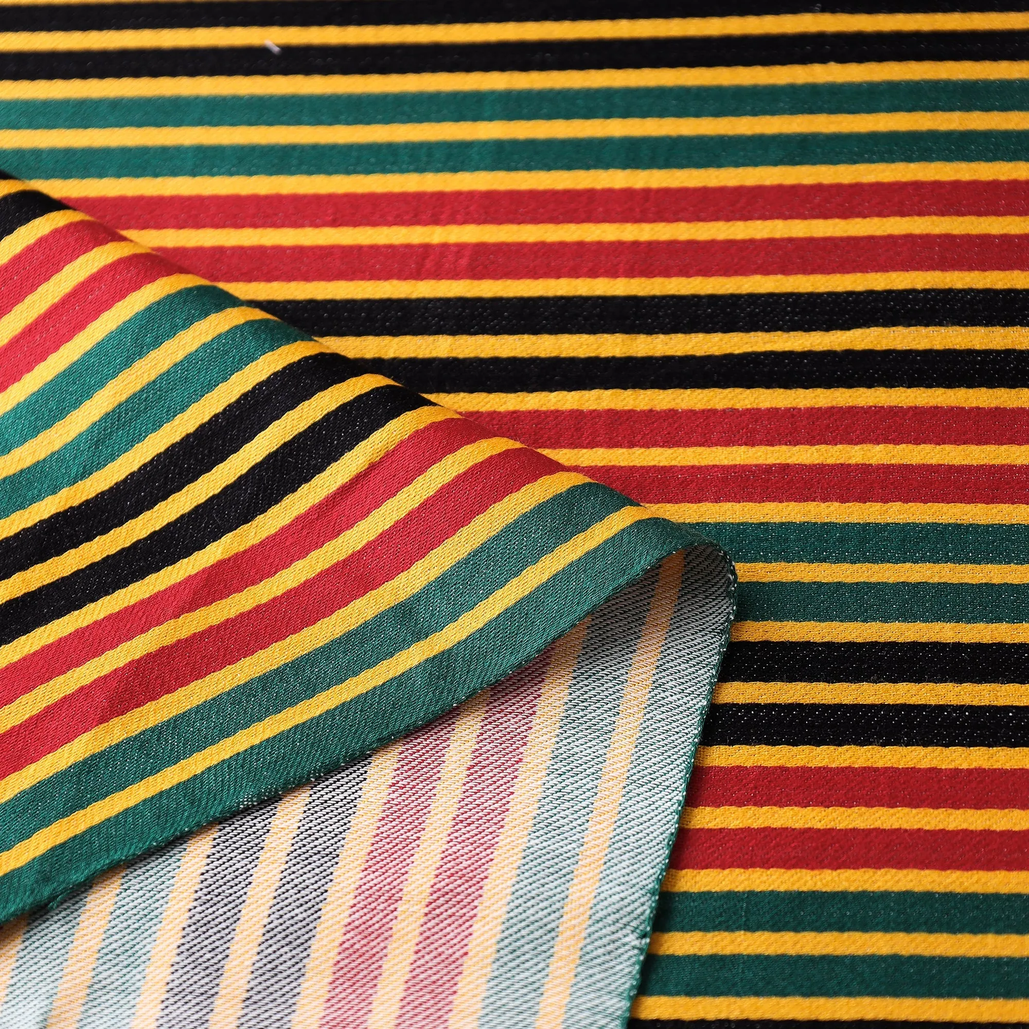 Multicolor - Pure Handloom Mashru Silk Cotton Fabric sold by Itokri product image thumbnail 4