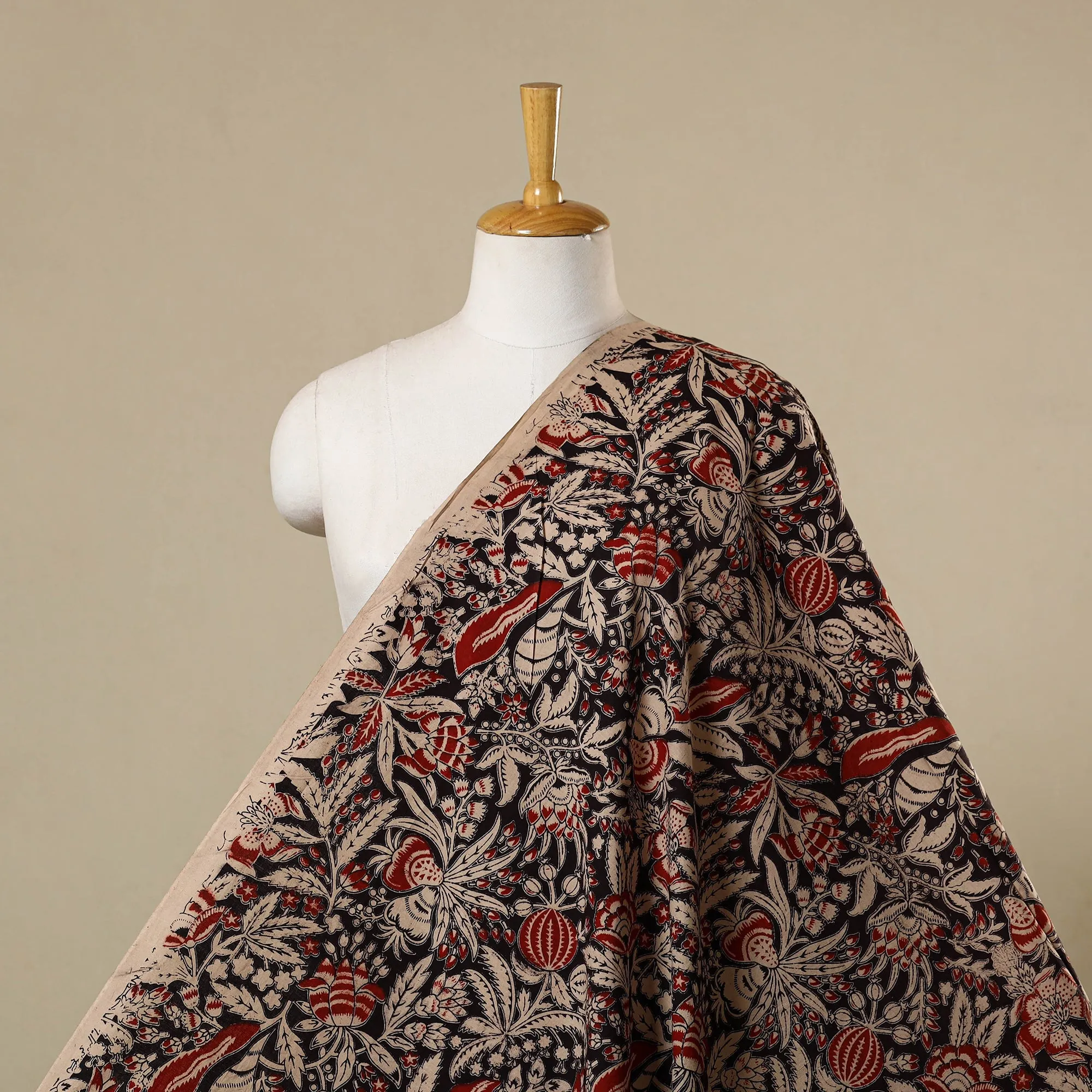 Multicolor - Printed Cotton Kalamkari Fabric 10 sold by Itokri