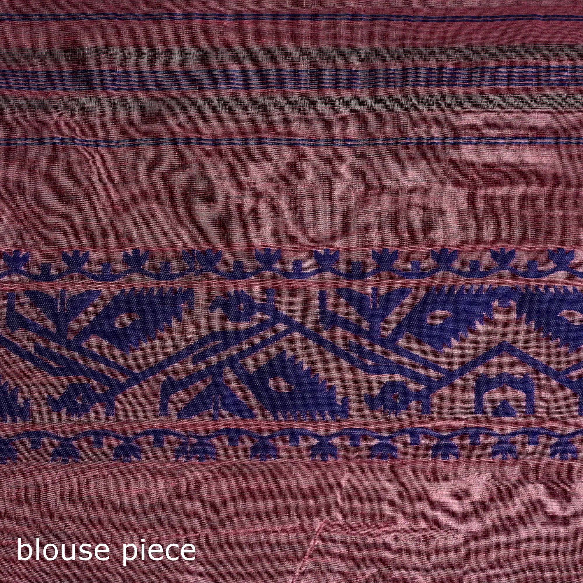 Silk Cotton Dhakai Jamdani Saree 22 sold by Itokri product image thumbnail 5