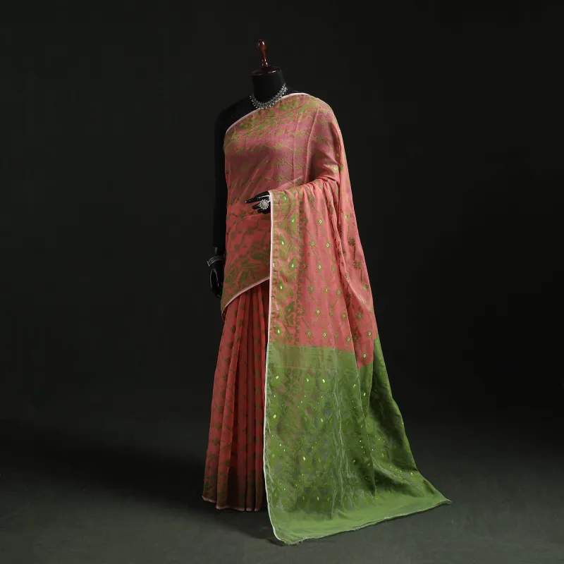 Silk Cotton Dhakai Jamdani Saree 09 sold by Itokri