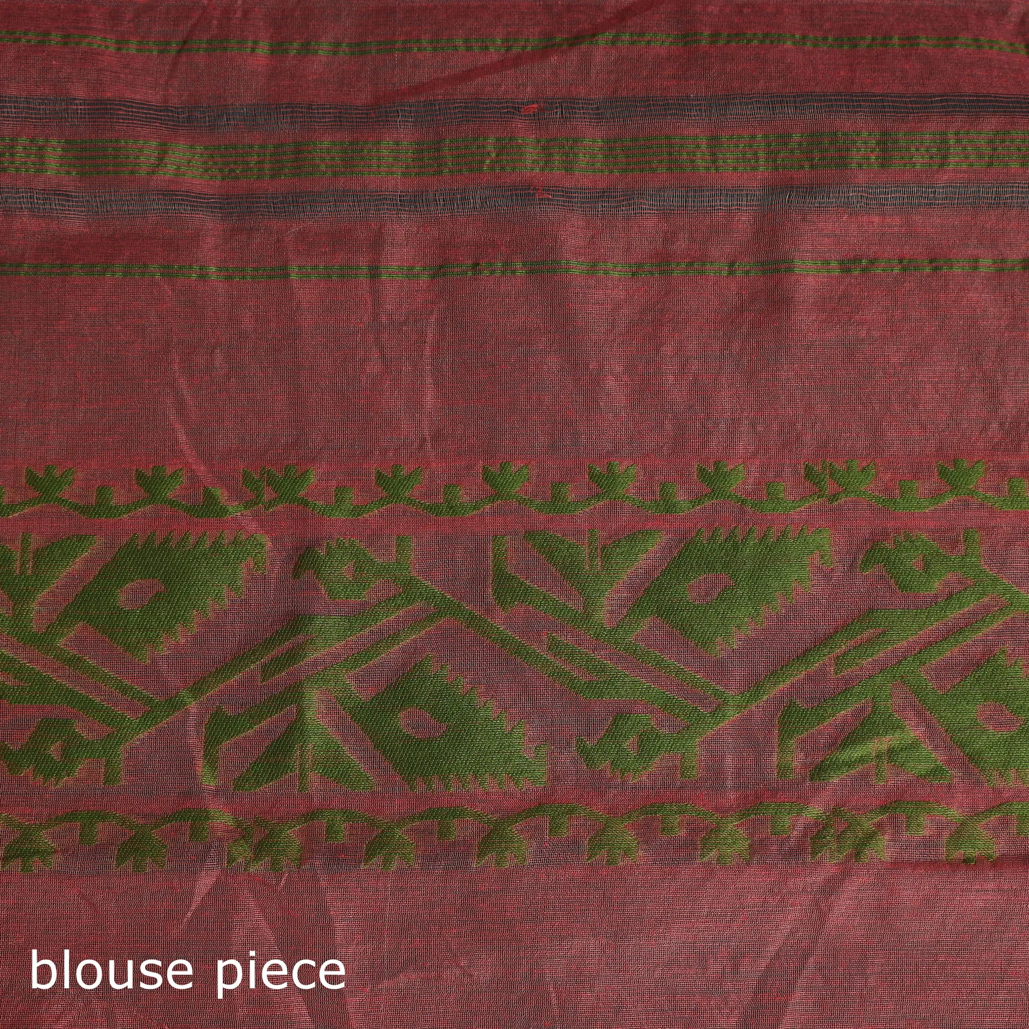 Silk Cotton Dhakai Jamdani Saree 09 sold by Itokri product image thumbnail 5