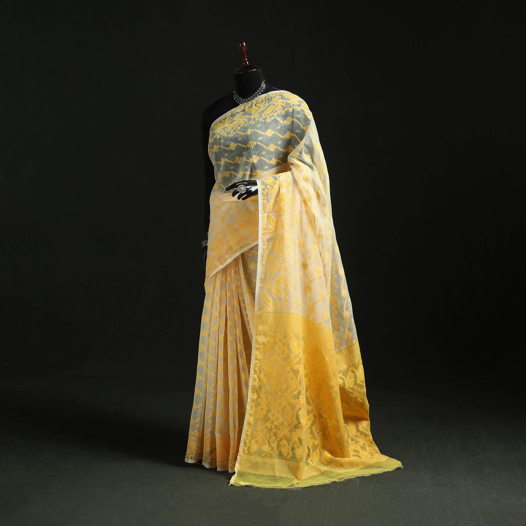 Silk Cotton Dhakai Jamdani Saree 20 sold by Itokri