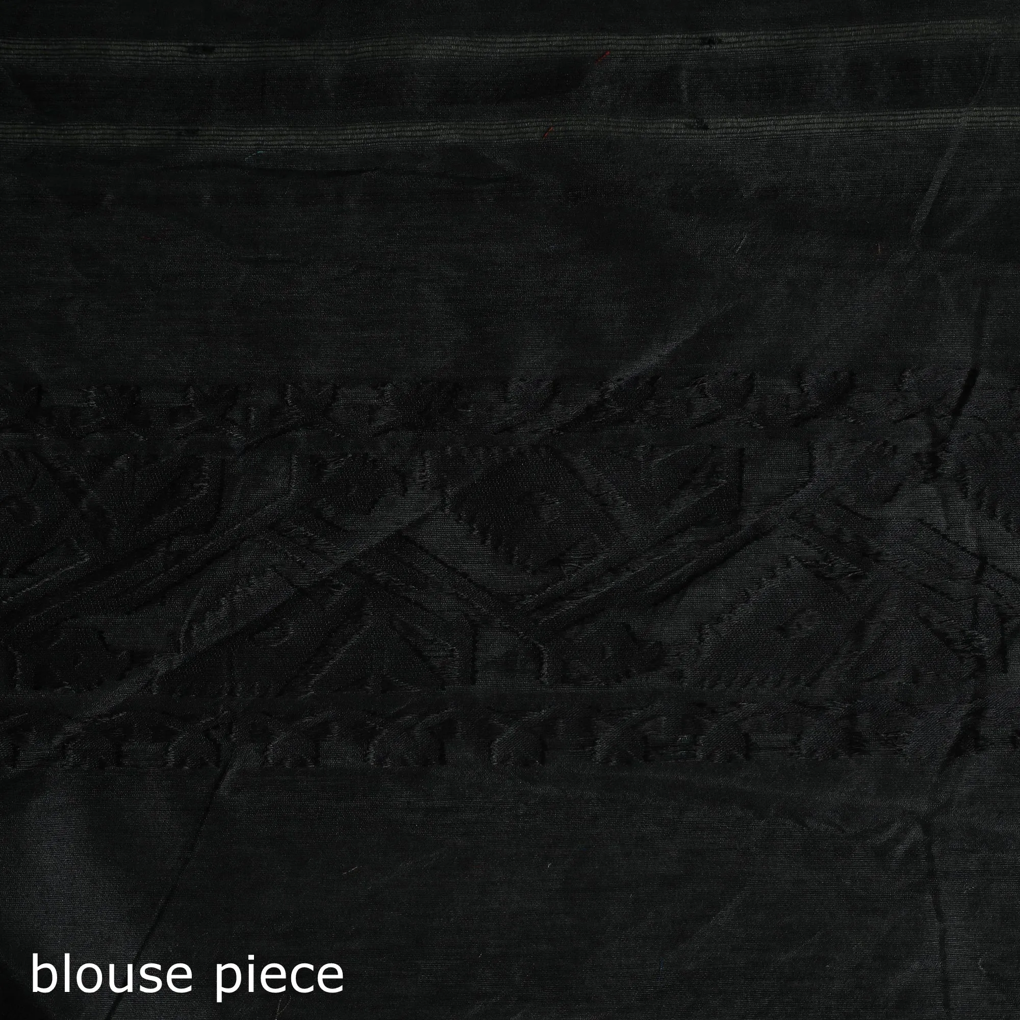 Black - Silk Cotton Dhakai Jamdani Saree 19 sold by Itokri product image thumbnail 5