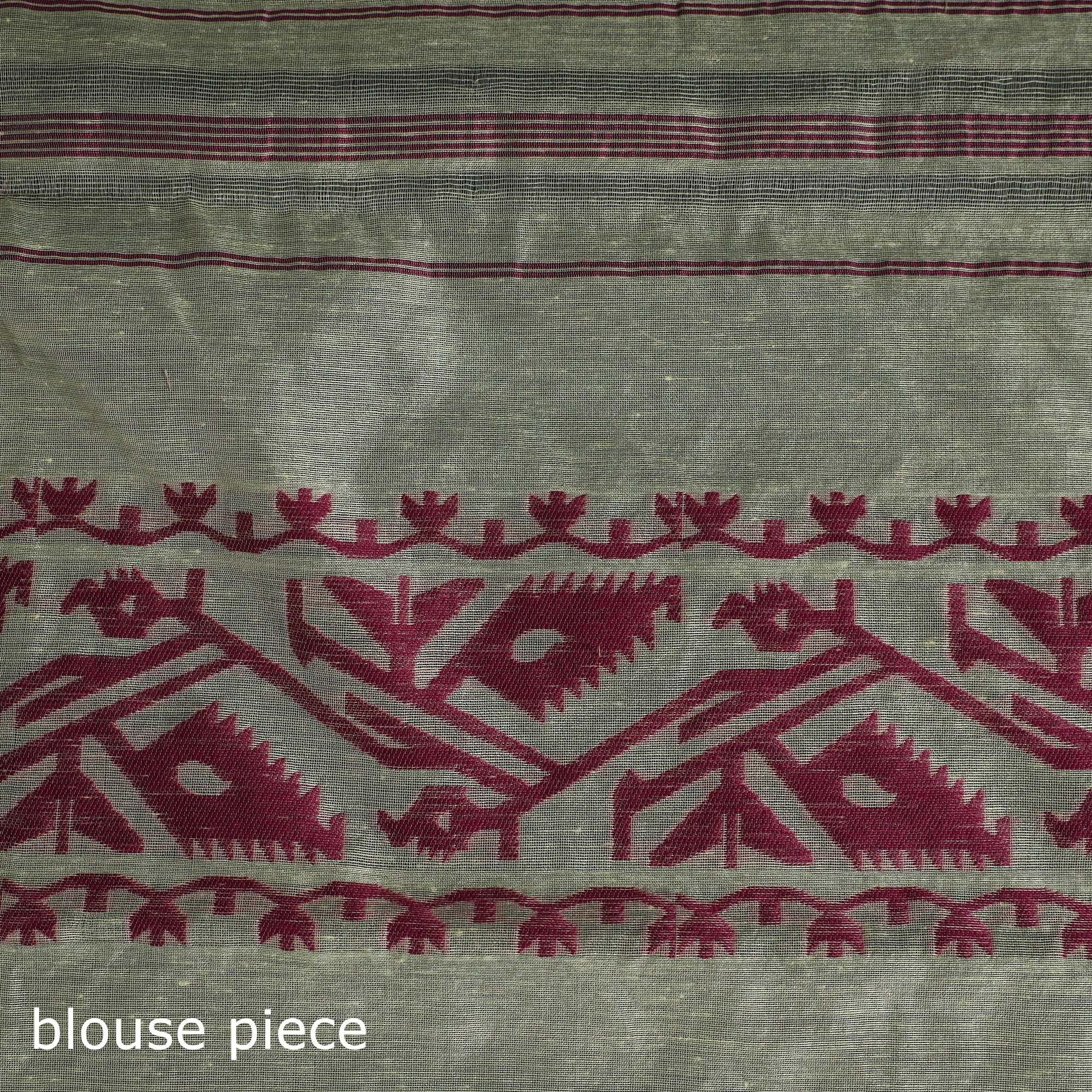 Silk Cotton Dhakai Jamdani Saree 15 sold by Itokri product image thumbnail 5