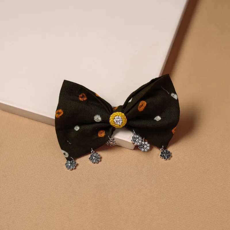 Black - GS Women's Bow Hair Clip 54 made by Itokri