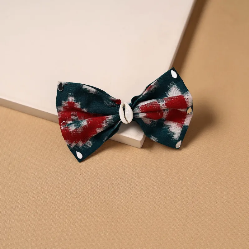 Green - Mirror Shell Work Women's Bow Hair Clip 20 made by Itokri