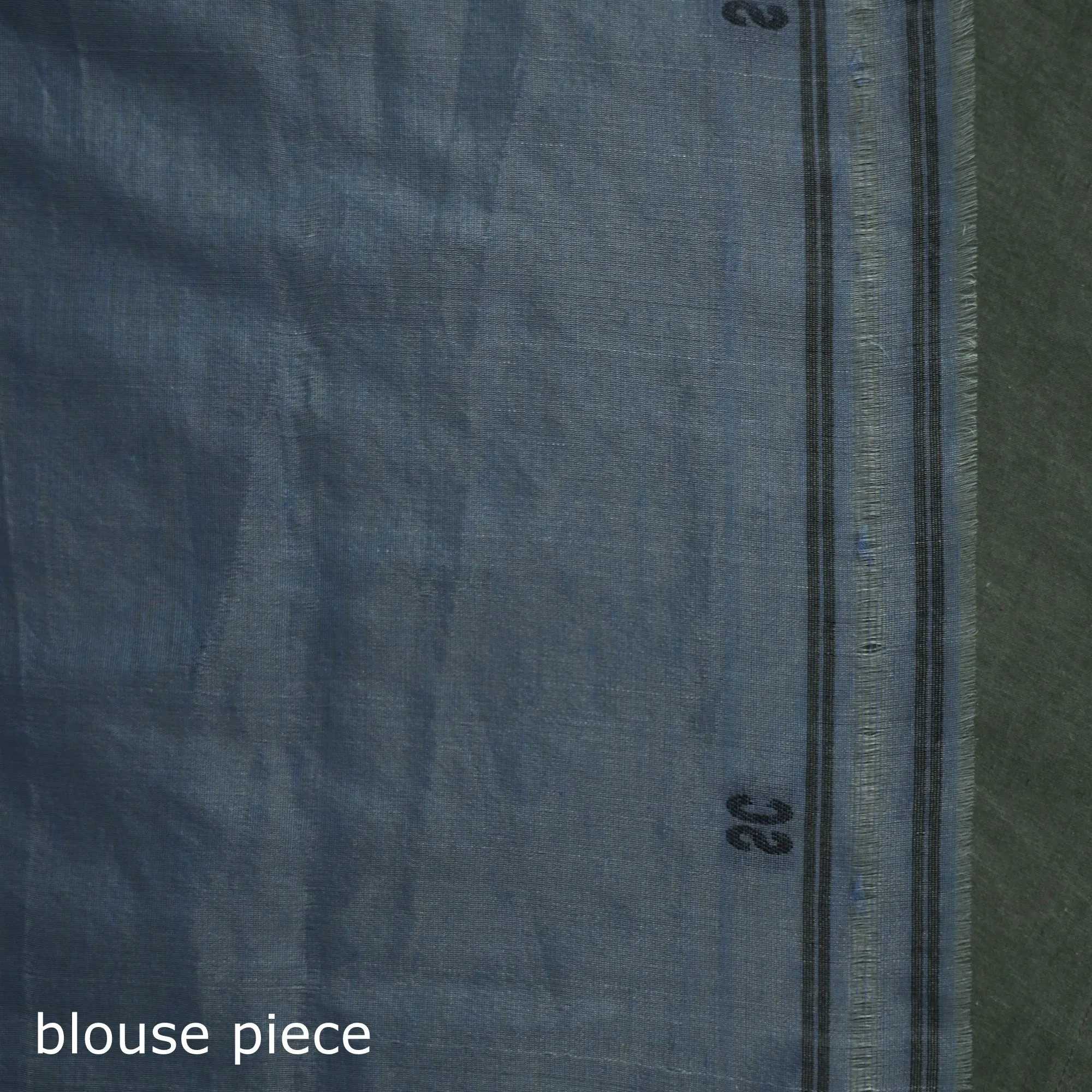 Blue - Silk Cotton Dhakai Jamdani Saree 12 sold by Itokri product image thumbnail 5