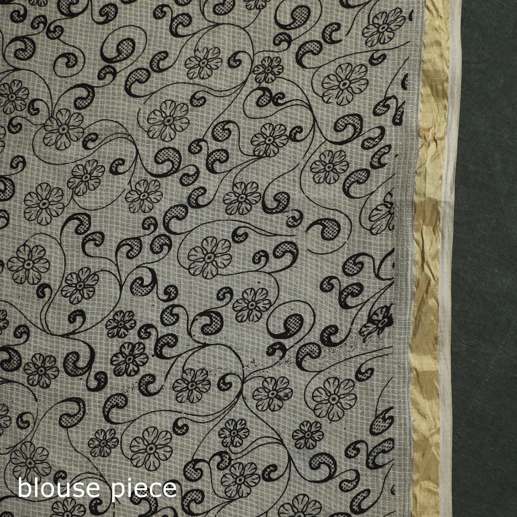Kota Doria Cotton Printed Kalamkari Saree 24 sold by Itokri product image thumbnail 5