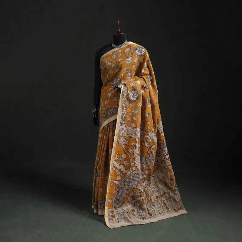 Kota Doria Cotton Printed Kalamkari Saree 20 made by Itokri