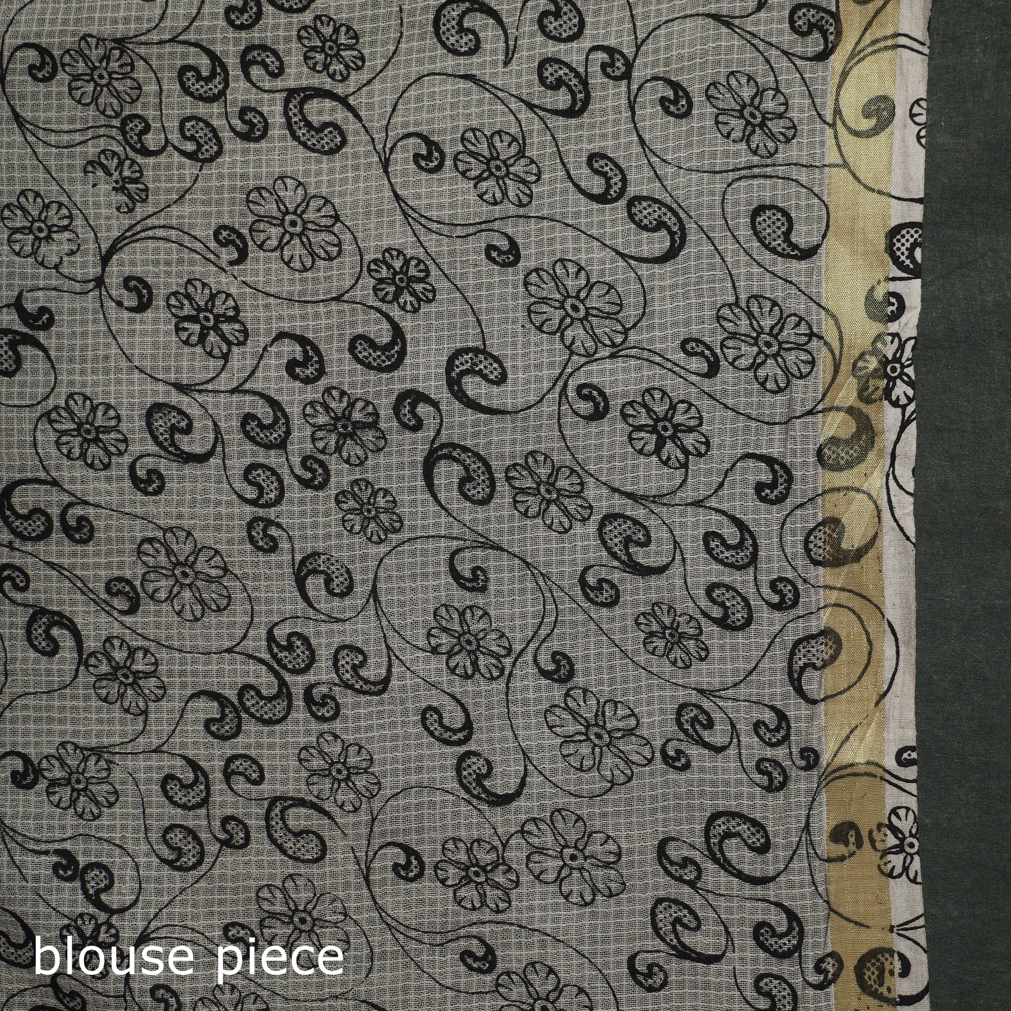 Kota Doria Cotton Printed Kalamkari Saree 15 sold by Itokri product image thumbnail 5
