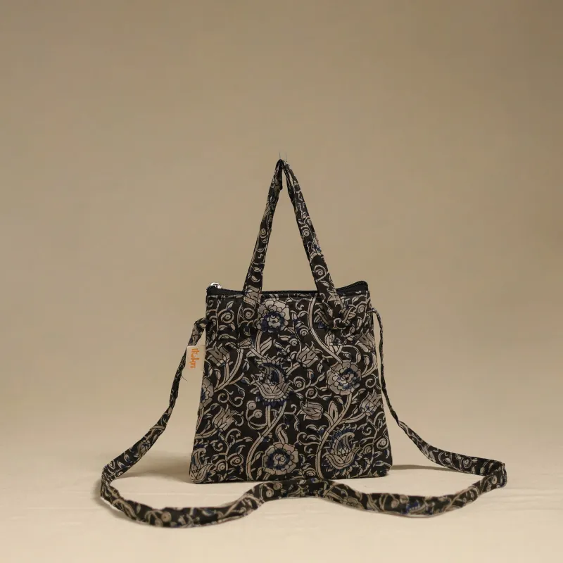 Black - Handcrafted Quilted Sling Bag 06 made by Itokri
