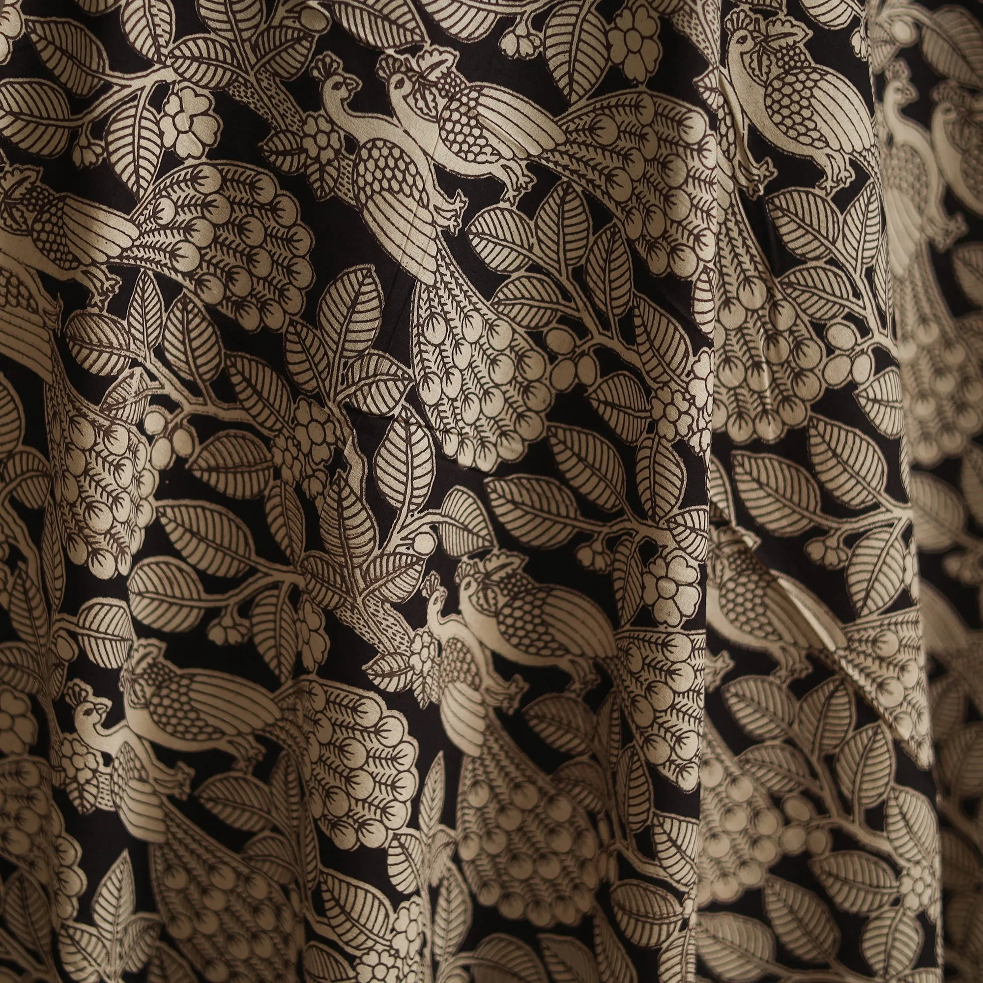 Black - Printed Cotton Kalamkari Fabric 23 sold by Itokri product image thumbnail 3