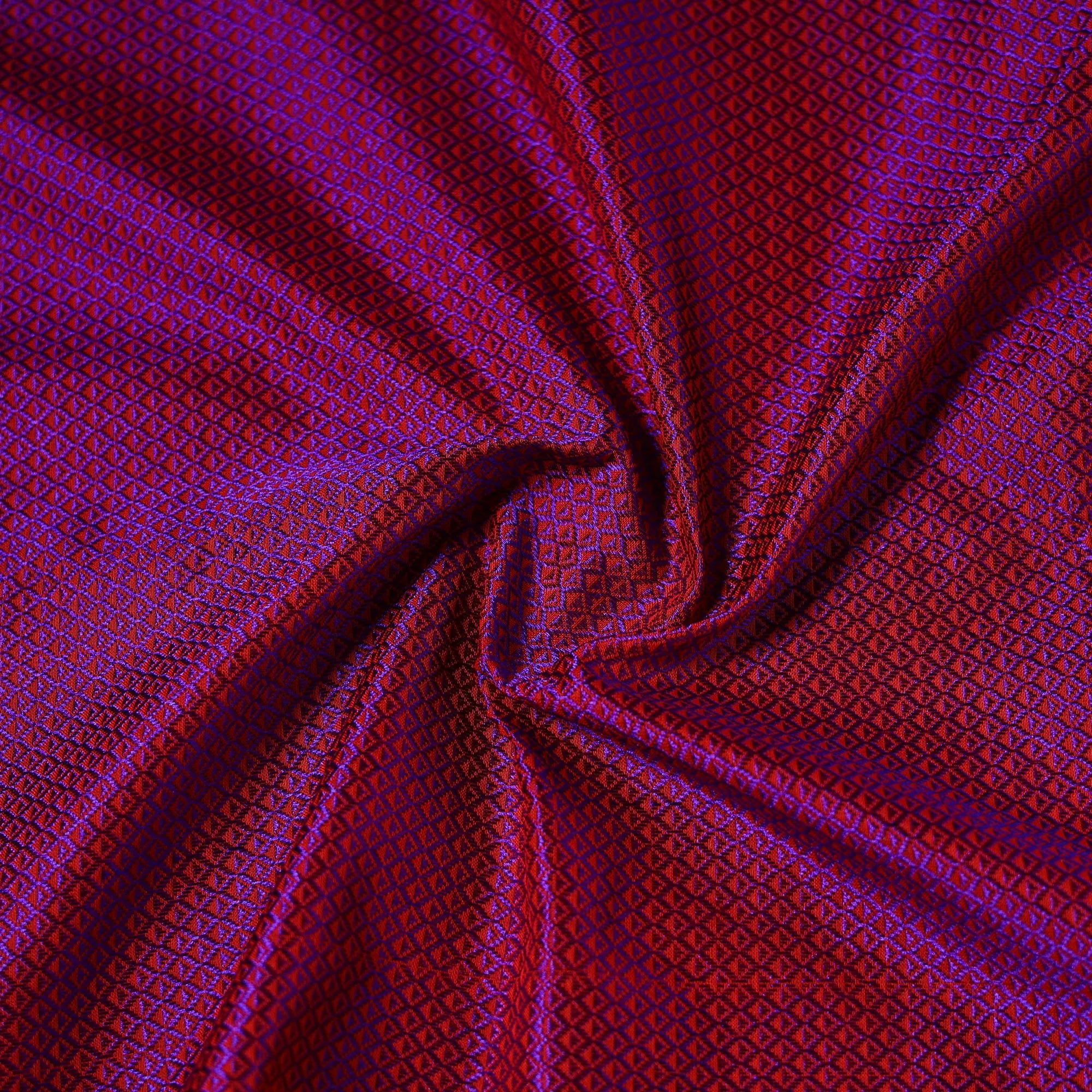 Purple - Karnataka Weave Cotton Khun Fabric 36 sold by Itokri product image thumbnail 4