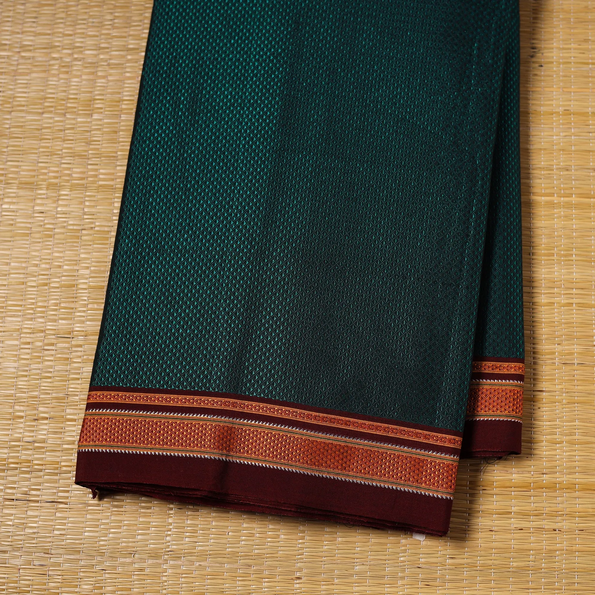 Green - Karnataka Weave Cotton Khun Fabric 41 sold by Itokri product image thumbnail 2